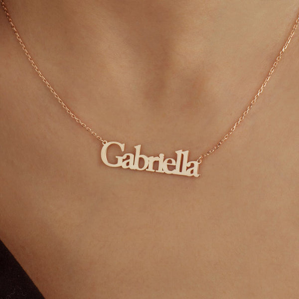 Beautiful Dazzling Customizable Name Design Simple Necklace