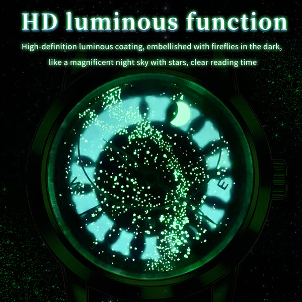 Full-automatic Machinery Of Starry Sky Luminous Men's Watch - Customoi