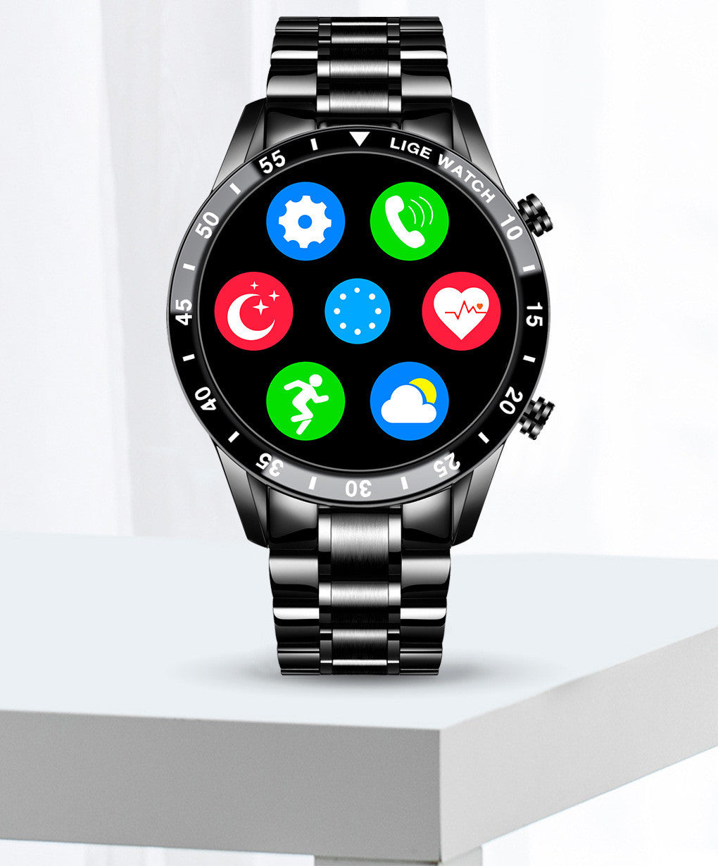 Touch Screen Steel Band Bluetooth Call Smart Watch Waterproof - Customoi